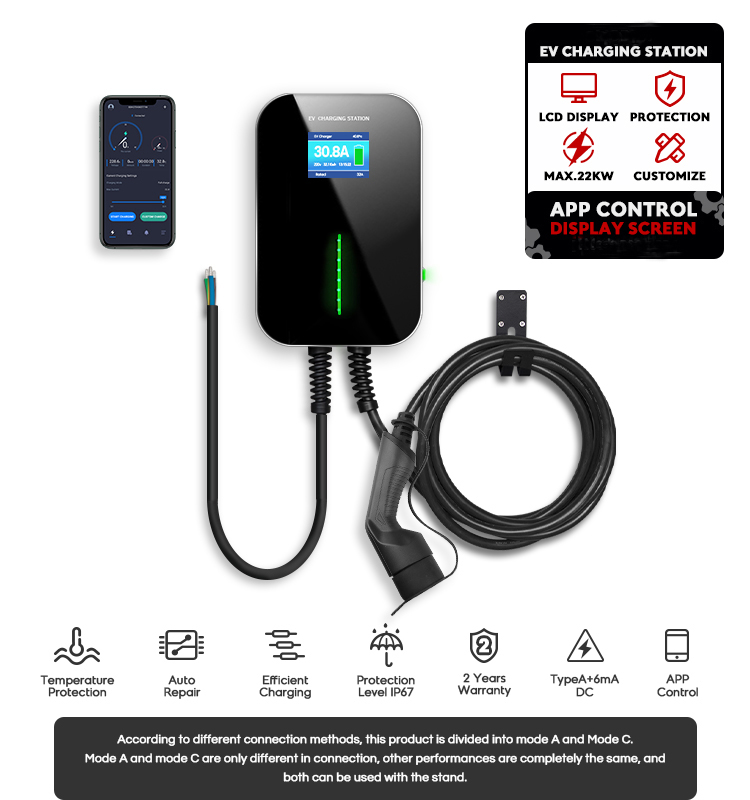 Home Use Wall-mounted EV Charger 